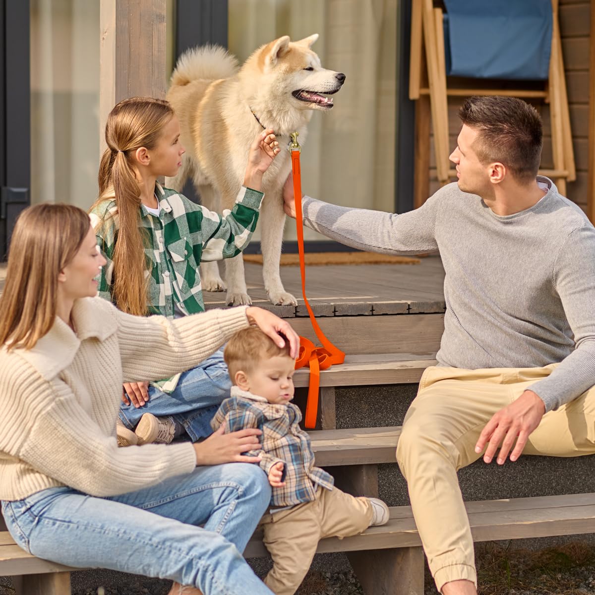 Viper Biothane Working Tracking Lead Leash Long Line For Dogs, 3/4'' X 33Ft, Hunter Orange